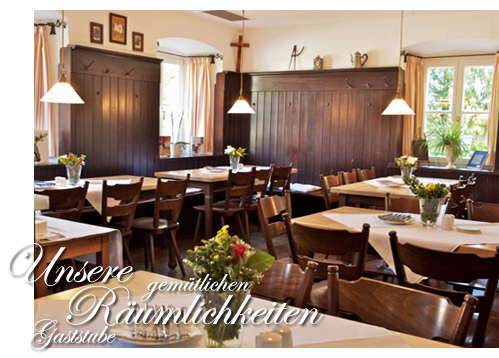 Die traditionelle Gaststube der Schlosswirtschaft